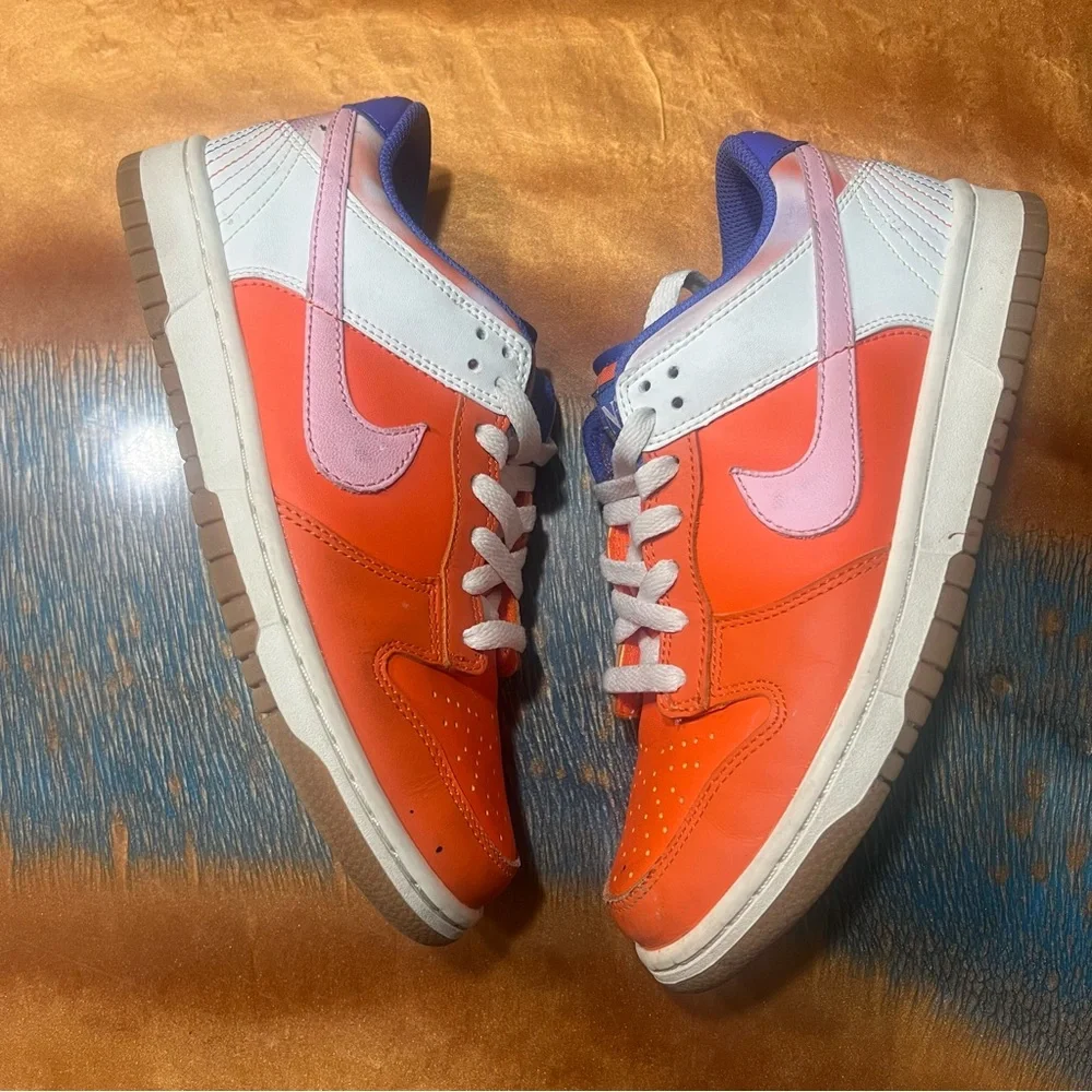 Nike Dunk Low SE Everything You Need Orange White Blue Pink Sneakers 6Y